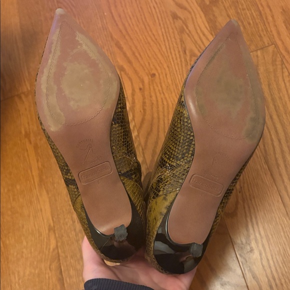 Franco Sarto Anna Pointed Toe Snakeskin Bootie - Picture 5 of 11